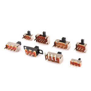 3 vị trí Micro mini ON-OFF trượt cửa liên hệ với chuyển đổi màu đen <span class=keywords><strong>push</strong></span> <span class=keywords><strong>button</strong></span> SMD với pin thiết bị đầu cuối tạm thời hoạt động - Product Image 2