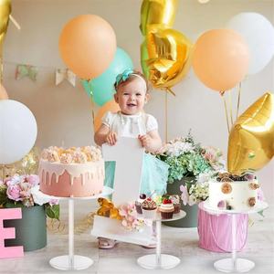 Custom Clear Acrylic Cake <strong>Box</strong> Stand Transparent Display <strong>Box</strong> Pedestal <strong>Riser</strong> with Hollow Bottom - Product Image 6