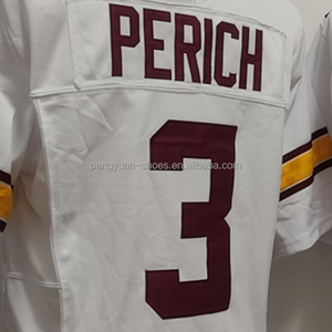 قميص كرة القدم الأمريكية الجاهز للشحن من نوع كوي بيريتش الأبيض بأفضل جودة ومطرز - Product Image 1