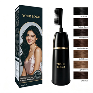 แท่งย้อมผม CHUYAN Magic Comb ปิดผมขาวทันที สำหรับผู้ชายและผู้หญิง ใช้ได้ที่บ้าน CE OEM มีตัวอย่างให้ทดลอง - Product Image 1