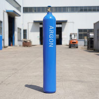 Bouteille de gaz argon industrielle haute pression rechargeable pour l'alimentation en gaz