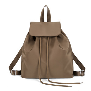 Custom Printing Drawstring <b>Backpack</b> <b>Women</b> PU Leather Shoulder Bag for School Travel Daily Use Low MOQ Minimalist Lightweight - Product Image 6