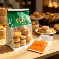 Sac à pain en papier kraft autoportant avec fenêtre transparente pour boulangerie, sac à pain de qualité alimentaire résistant à la graisse pour pain, pâtisserie et collations