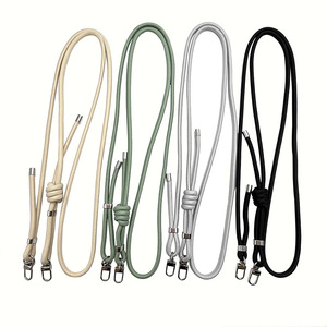 Cordon de téléphone en nylon réglable avec rembourrage, chaîne de cou pour accessoire de téléphone portable, 8 couleurs, design en forme de U - Product Image 1