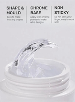 Gel de sculpture 3D professionnel pour nail art, gel de modelage anti-adhésif pour fleurs et sourcils, colle solide pour ongles à forte adhérence