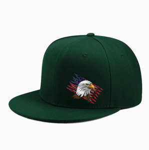 Premium Quality USA Bald Eagle Baseball Cap Custom Embroidery Snapback Hat for Wholesale - Product Image 5