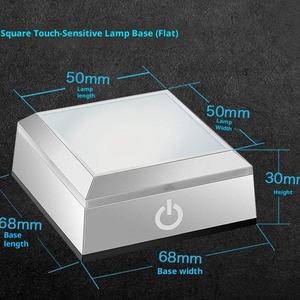 Ornements en cristal transparents Base de lumière multimode RVB de conception personnalisée écologique de Noël - Product Image 6