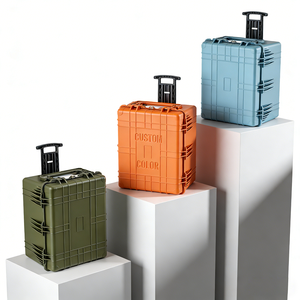 Ningbo fabrika büyük boy sert PP plastik enjeksiyon ekipmanları koruyucu taşıma taşıma uçuş ile tekerlekli çanta tekerlek - Product Image 6