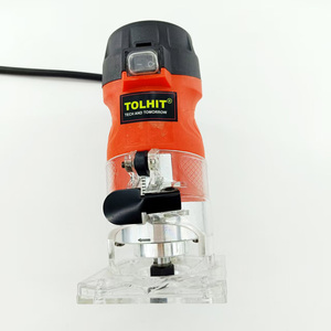 Machine <span class=keywords><strong>à</strong></span> découper et <span class=keywords><strong>à</strong></span> tailler le <span class=keywords><strong>bois</strong></span>, mini routeur électrique portable, 220V 127V 6mm 8mm 580W, bricolage industriel, pour les bords des palettes, les bougies, les mèches - Product Image 1