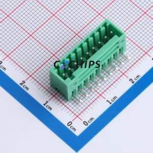 MX2EDGRC-2.54-09P-GN01-Cu-A Plug-in Terminal Block Bent Lead Through Hole,P=2.54mm Board-to-Board / Socket - Closed 1x9P 2.54mm - Product Image 1