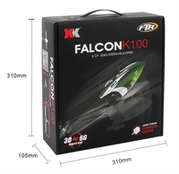 Avion RC original Wltoys XK K100, 2.4G, 6CH, mode 3D 6G, moteur sans balais, hélicoptère télécommandé, quadricoptère, caméra HD 1080p