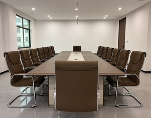 Table de conférence de luxe haut de gamme pour salle de réunion, grande table de réunion de bureau avec boîte d'alimentation intégrée, mobilier commercial moderne <span class=keywords><strong>sur</strong></span> mesure - Product Image 5