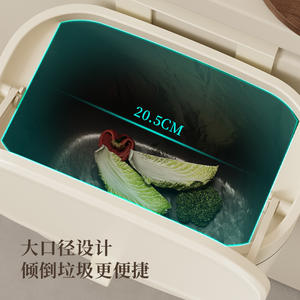 Poubelle de cuisine au design chat mignon, ronde avec couvercle, style vintage, pour la maison et la chambre - Product Image 2