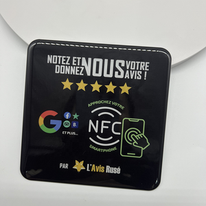 Kunden spezifisch gedruckt Nfc wasserdicht 13,56 MHz Nfc Chip Google Nfc Überprüfung karten Epoxy Rfid Menü Tag für Restaurant Menü Bestellung - Product Image 3