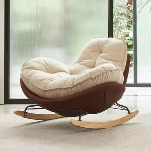 Chaise de loisirs luxueuse et simple chaise de canapé salon balcon de jardin chaise à bascule de personne paresseuse. - Product Image 1