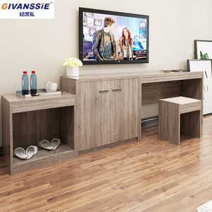 Juego de Muebles de Dormitorio de Hotel de Paneles de Madera Apilables, Resistentes al Agua, Duraderos, Modernos y Ecológicos, Personalizados para Hoteles de 5 Estrellas - Product Image 4