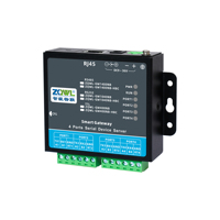 Servidor de Dispositivos Seriales RS232 de 4 Canales, Gateway Modbus TCP a Ethernet para Adquisición de Datos PLC