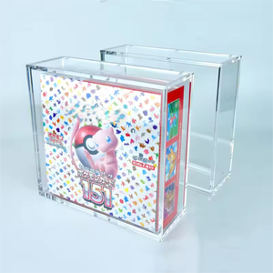 Jihong Tùy Chỉnh Rõ Ràng Acrylic Poke Mon 151 Booster Hiển Thị Trường Hợp Bảo Vệ Tcg Nhật Bản Poke Mon Thẻ 151 Trường Hợp Với Nam Châm Mạnh Mẽ - Product Image 4