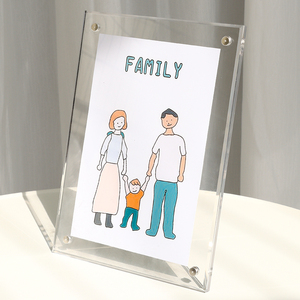 Cadre <span class=keywords><strong>photo</strong></span> rectangulaire transparent en acrylique magnétique écologique pour la décoration de la maison - Product Image 4