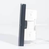 Système d'automatisation intelligent KNX Interrupteur mural intelligent pour maison et hôtel Panneau à 8 boutons poussoirs gris aluminium brossé