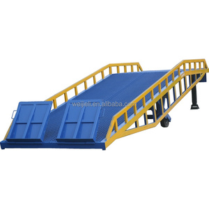 Di động thủy lực xe nâng đoạn đường nối 12 tấn tải <span class=keywords><strong>Dock</strong></span> đoạn đường nối động cơ xe kênh thép kim cương lưới có thể được mạ kẽm - Product Image 1