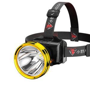 CITICITY Lampe frontale puissante avec capteur, rechargeable par USB, étanche, lumière blanche LED, idéale pour la pêche et le camping - Product Image 1