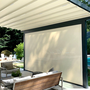 Stores enrouleurs motorisés extérieurs intégrés, sur mesure, étanches, avec système Zip Track et fonction occultante - Product Image 5