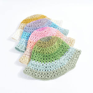 Sombrero de Paja Tejido <span class=keywords><strong>a</strong></span> <span class=keywords><strong>Crochet</strong></span> con Degradado de Color - Sombrero de Sol Hecho <span class=keywords><strong>a</strong></span> Mano para Vacaciones, Protección Solar Efectiva y <span class=keywords><strong>a</strong></span> la Moda - Product Image 6