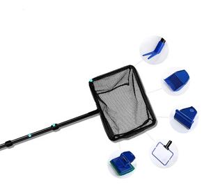 Herramientas de limpieza 6 en 1 para acuario, rastrillo de grava de pescado, algas, esponja, tenedor, cepillo - Product Image 1