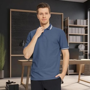 เสื้อโปโลถักสำหรับผู้ชาย แขนสั้น ผ้าคอตตอนผสม สวมใส่สบาย คอปก สปอร์ต ระบายอากาศได้ดี ทรงปกติ น้ำหนัก 200 กรัม ผลิตในสหรัฐอเมริกา - Product Image 5