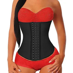 9 aço óssea underbust das mulheres personalizado private label esporte ampulheta cinturão corsets corpo shaper plus size látex trainer cintura