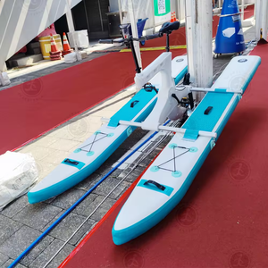 Vélo d'eau Bicyclettes pliantes Flotteur gonflable Lac Bateaux de course Vélo d'eau Pédale <span class=keywords><strong>Bateau</strong></span> avec pédale Cyclisme en eau de mer à vendre - Product Image 3