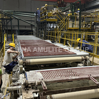 Línea de tablero de fibra de cemento ecológica automática, bajo consumo de energía, cumplimiento de la UE/EE. UU., componentes centrales, motor de caja de cambios, bomba PLC