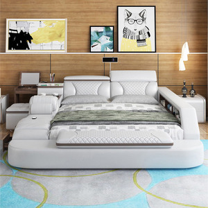 Lit King Size Intelligent Multifonctionnel de Luxe avec <span class=keywords><strong>Massage</strong></span>, Inclinable et Pivotant, pour Chambre à Coucher – Designs Modernes – Vente en Gros - Product Image 3