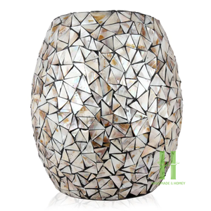 แจกันตั้งโต๊ะเปลือกหอยมุกตกแต่งสไตล์โมเดิร์นใหม่ พร้อมดีไซน์หลากหลาย ผลิตโดยโรงงาน HNH Craft รับผลิตแบบ OEM - Product Image 3