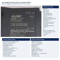 Unité d'interface Ethernet Mitsubishi MELSEC IQ-R RJ71EN71 CC-Link IE, contrôle et communication sur site, 2 ports pour PLC en rack, approvisionnement en vrac