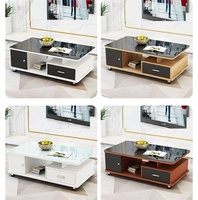Table basse en verre, meuble de salon, meuble TV, sectionnel pour salon