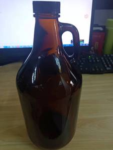 La mejor calidad original ámbar transparente 1L 4L <span class=keywords><strong>California</strong></span> copa <span class=keywords><strong>de</strong></span> vino Growler botella tarro con asa - Product Image 3