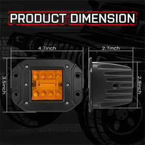 4.7 pouces 84W blanc ambre Combo LED éclairage auxiliaire tout-terrain assemblage conduite <span class=keywords><strong>feux</strong></span> de travail - Product Image 2