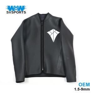 De neopreno de 3MM de manga larga Mono para hombres <span class=keywords><strong>traje</strong></span> de buceo <span class=keywords><strong>chaqueta</strong></span> <span class=keywords><strong>traje</strong></span> invierno Top nadar caliente Surf arriba - Product Image 3