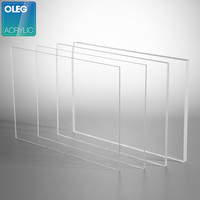Plaques acryliques transparentes en PMMA coulé OLEG, prix fabricant, 1,8-50 mm, 4*8, 4*6 pieds