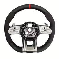 Volant en cuir de style papillon personnalisé en fibre de carbone forgée pour Mercedes Benz S E C G GLE GLS W233 W213 W206 W167 C257
