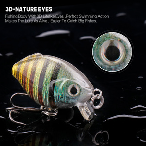 VTAVTA 5 Cái Walleye Fishing Flat Squarebill <span class=keywords><strong>Crappie</strong></span> Crankbait Minnow 30 Mét 2.3 Gam Mini Nhật Bản Crank Bait Fishing Lures Set - Product Image 4