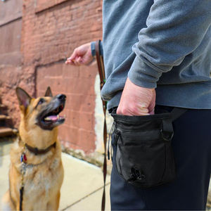 Petit sac d'aide à la formation de ceinture pour la marche du chien avec distributeur de sac de merde <span class=keywords><strong>Mini</strong></span> pochette de friandises pour chien avec fermeture magnétique et fermeture à glissière - Product Image 6