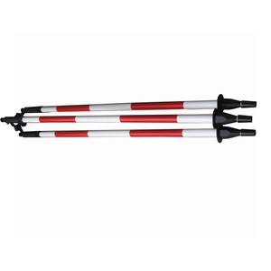 حامل ثلاثي الأرجل من الألومنيوم باللونين الأحمر والأبيض عالي الجودة لأدوات المسح وعمود المنشور والمحطة الشاملة - Product Image 4