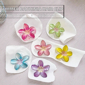 Pinza <span class=keywords><strong>de</strong></span> Pelo <span class=keywords><strong>de</strong></span> Alta Gama Estilo Verano Bauhinia, Pinza <span class=keywords><strong>de</strong></span> Pelo Simple y Moderna <span class=keywords><strong>de</strong></span> 8 cm, Pinza <span class=keywords><strong>de</strong></span> Pelo Bonita para Cabello Grueso con Respaldo <span class=keywords><strong>de</strong></span> Plástico para <span class=keywords><strong>Cola</strong></span> <span class=keywords><strong>de</strong></span> <span class=keywords><strong>Caballo</strong></span> - Product Image 2