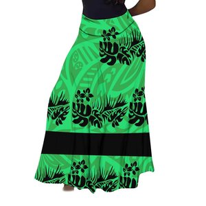 Nouveautés <span class=keywords><strong>Jupe</strong></span> longue à imprimé tribal polynésien personnalisé à fleurs <span class=keywords><strong>Jupe</strong></span> d'été pour femmes Grande <span class=keywords><strong>jupe</strong></span> évasée pour fête Vacances Taille haute - Product Image 1