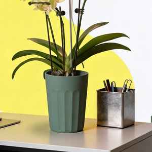 Lámpara LED para Orquídeas con Maceta Decorativa de Autorriego, Juego de Macetas Modernas con Asa para Decoración del Hogar, Oficina y Jardín - Product Image 4