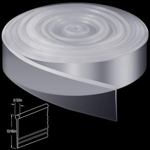 Plástico impermeable PVC sello de agua Pantalla de vidrio tira de sellado de <span class=keywords><strong>puerta</strong></span> de <span class=keywords><strong>ducha</strong></span> tira de sellado de silicona en la parte inferior de la <span class=keywords><strong>puerta</strong></span> de la <span class=keywords><strong>ducha</strong></span> - Product Image 6