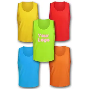 Cheap price Reversible custom logo sports wear football training mesh vests bibs soccer pinnie
